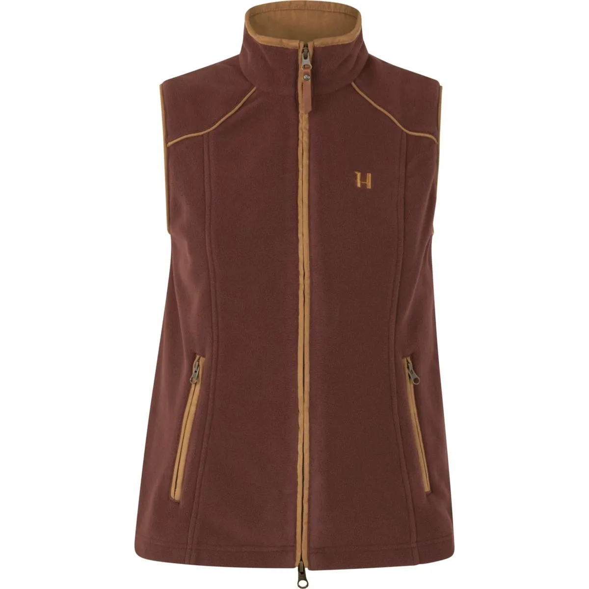 Harkila Sandhem 200 waistcoat Women Burgundy