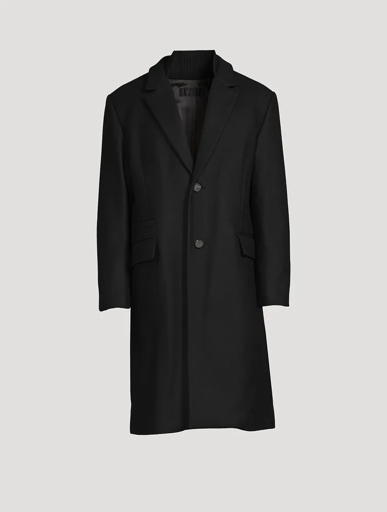 HELMUT LANG Dense Wool Overcoat