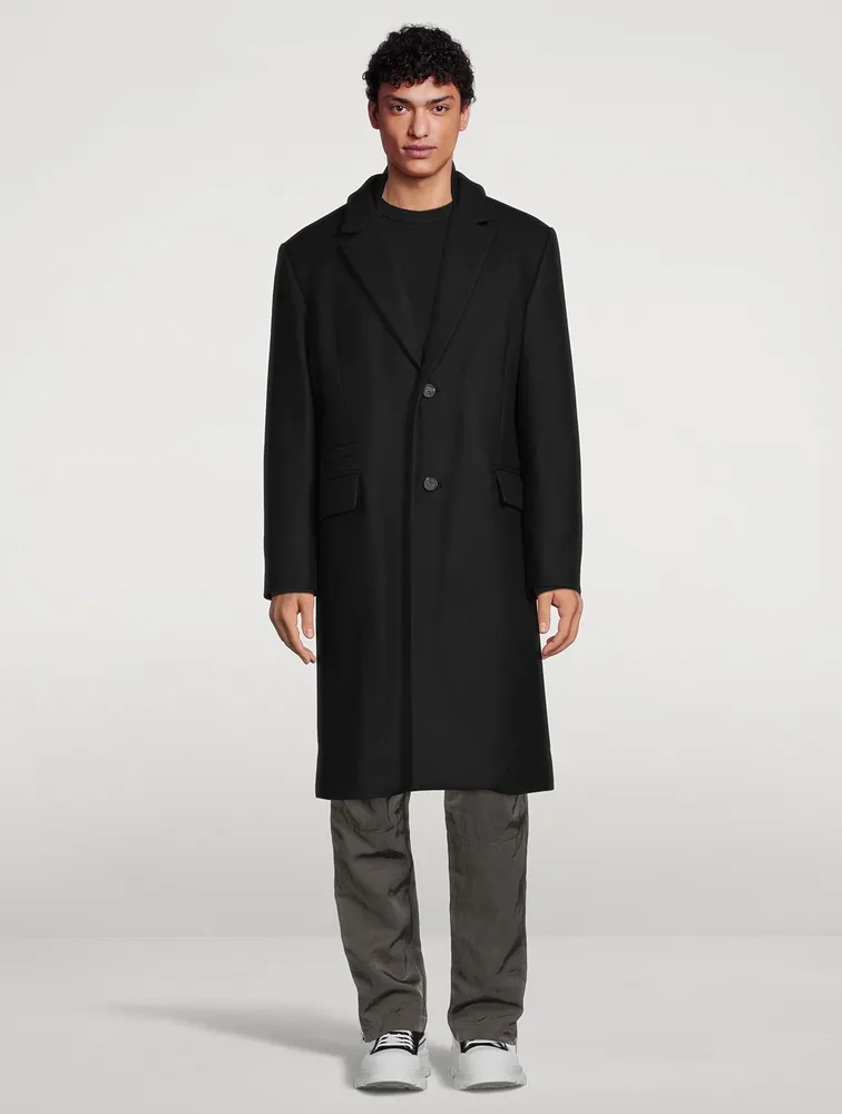 HELMUT LANG Dense Wool Overcoat