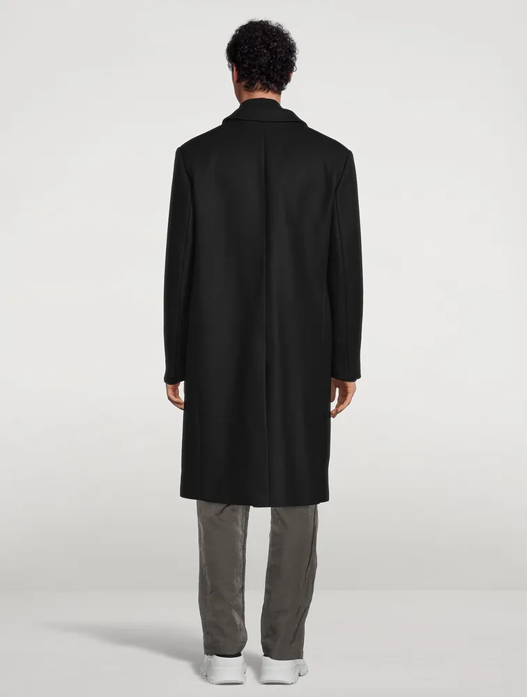 HELMUT LANG Dense Wool Overcoat