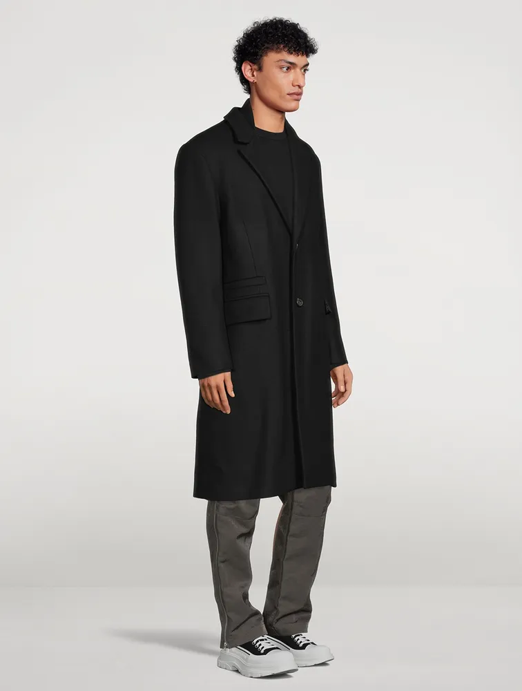 HELMUT LANG Dense Wool Overcoat