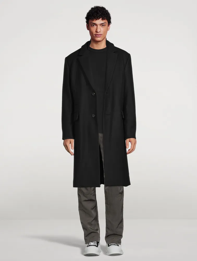 HELMUT LANG Dense Wool Overcoat