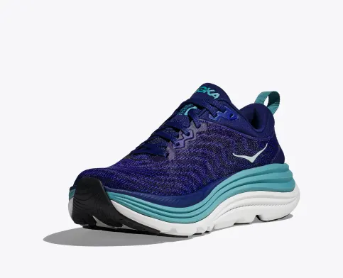 Hoka Women’s Gaviota 5 Athletic Shoes- Bellwether Blue/Evening Sky