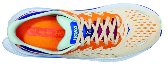 Hoka Womens Kawanas Athletic Shoes- Peach/Purple