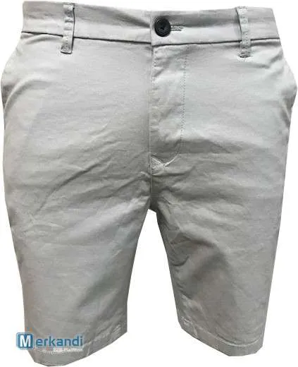 Hombres Ex Burton Chino Shorts Summer 100% Algodón Jeans Half Pant Casual