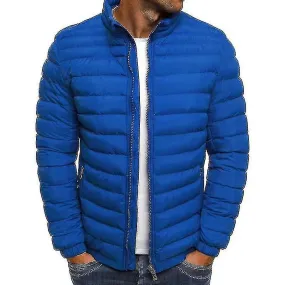 Hombres ligero bubble coat puffer jacket acolchado ropa exterior acolchada