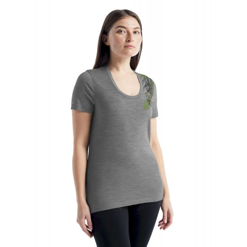 icebreaker  Tech Lite II SS Scoop Tee Fabulous Fer - Maglia merino - Donna