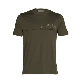 icebreaker  Tech Lite II SS Tee Single Line Camp - Maglia merino - Uomo