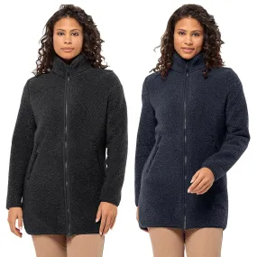 Jack Wolfskin Mujer High Curl Soft Feel Breathable Fleece Coat Jacket