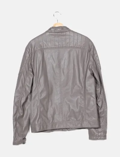 Jackets industry Chaqueta polipiel gris