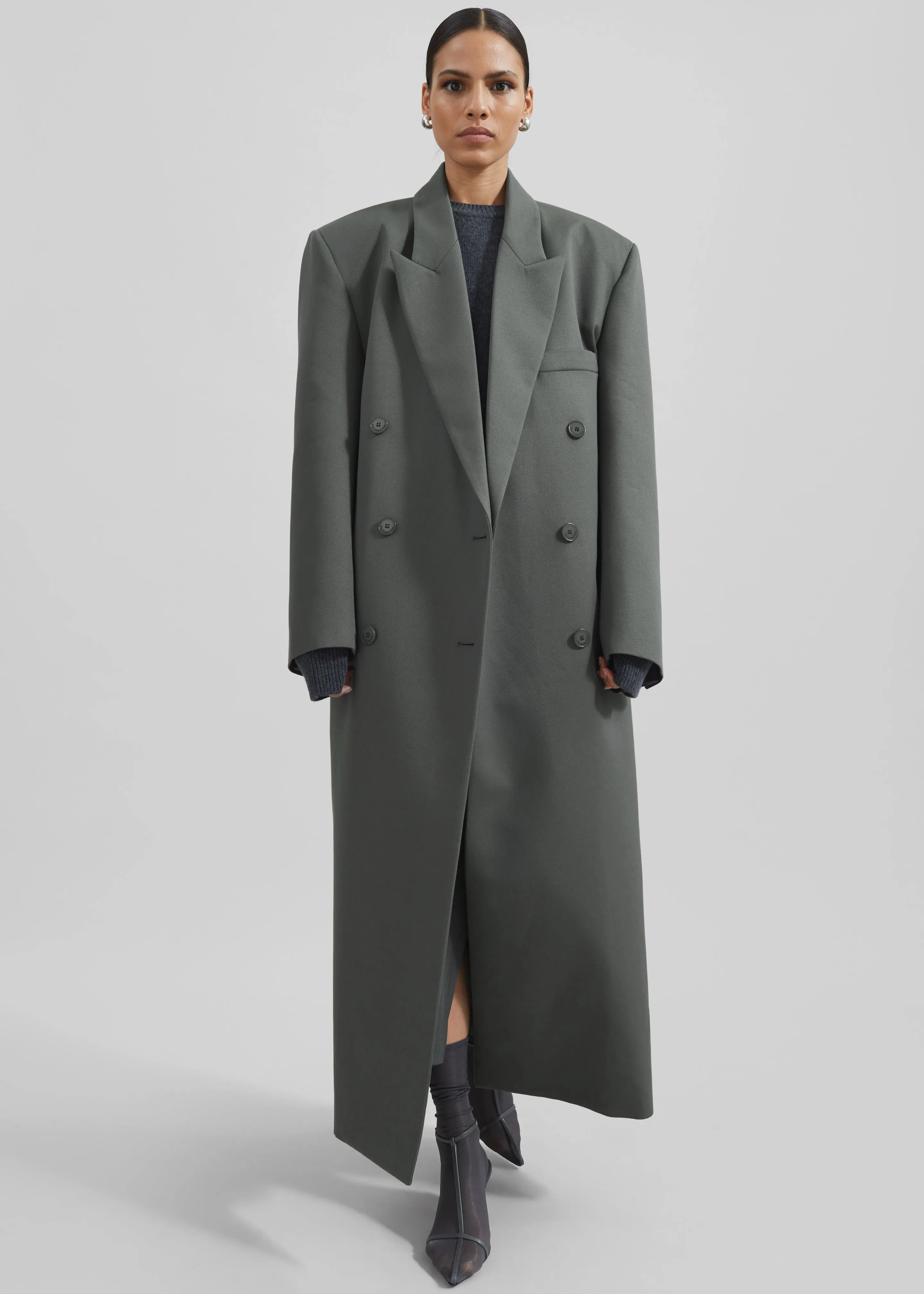 Jane Long Coat - Light Khaki