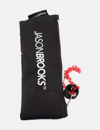 Jason Brooks Estuche negro estampado dibujo