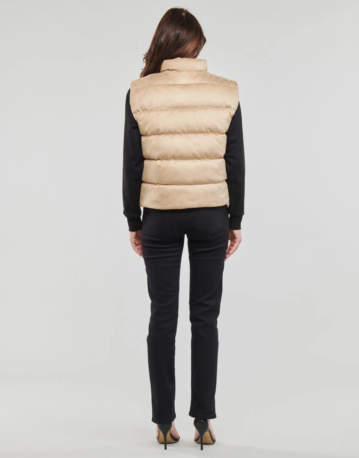 JOLE SUEDE PUFFER VEST