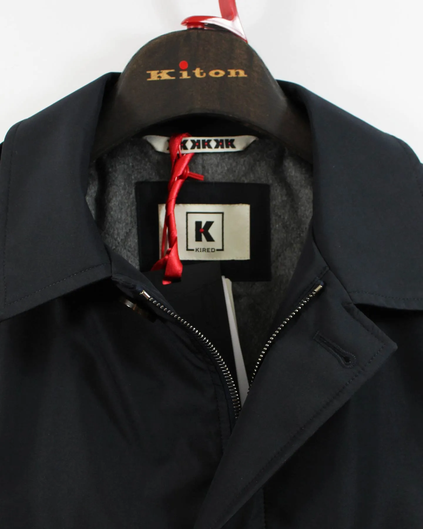 Kired Kiton Long Coat Navy - Cashmere Interior EU 50 / M SALE