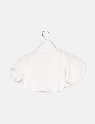 Kitchoun Poncho blanco punto