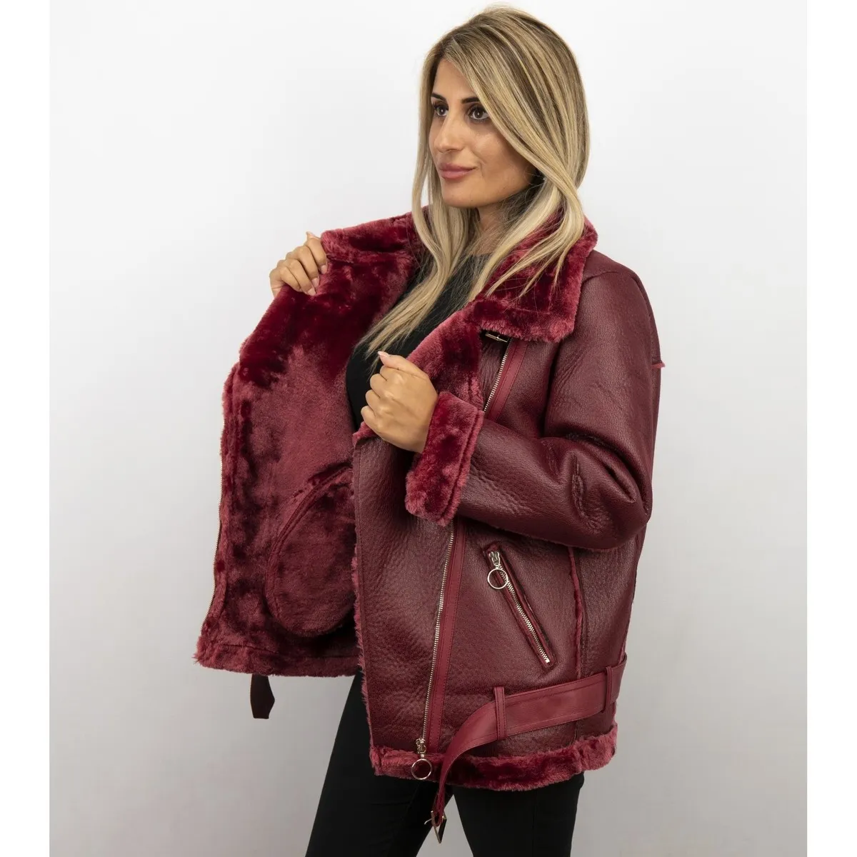 Lammy Coat Ladies De Invierno