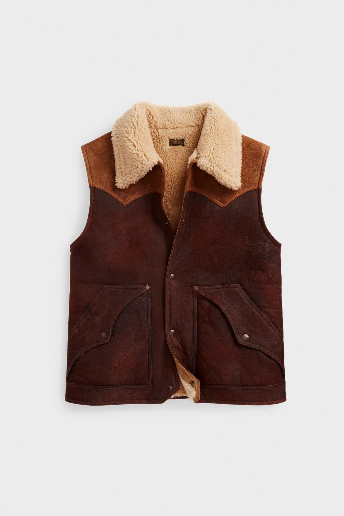 Leather Vest - Brown