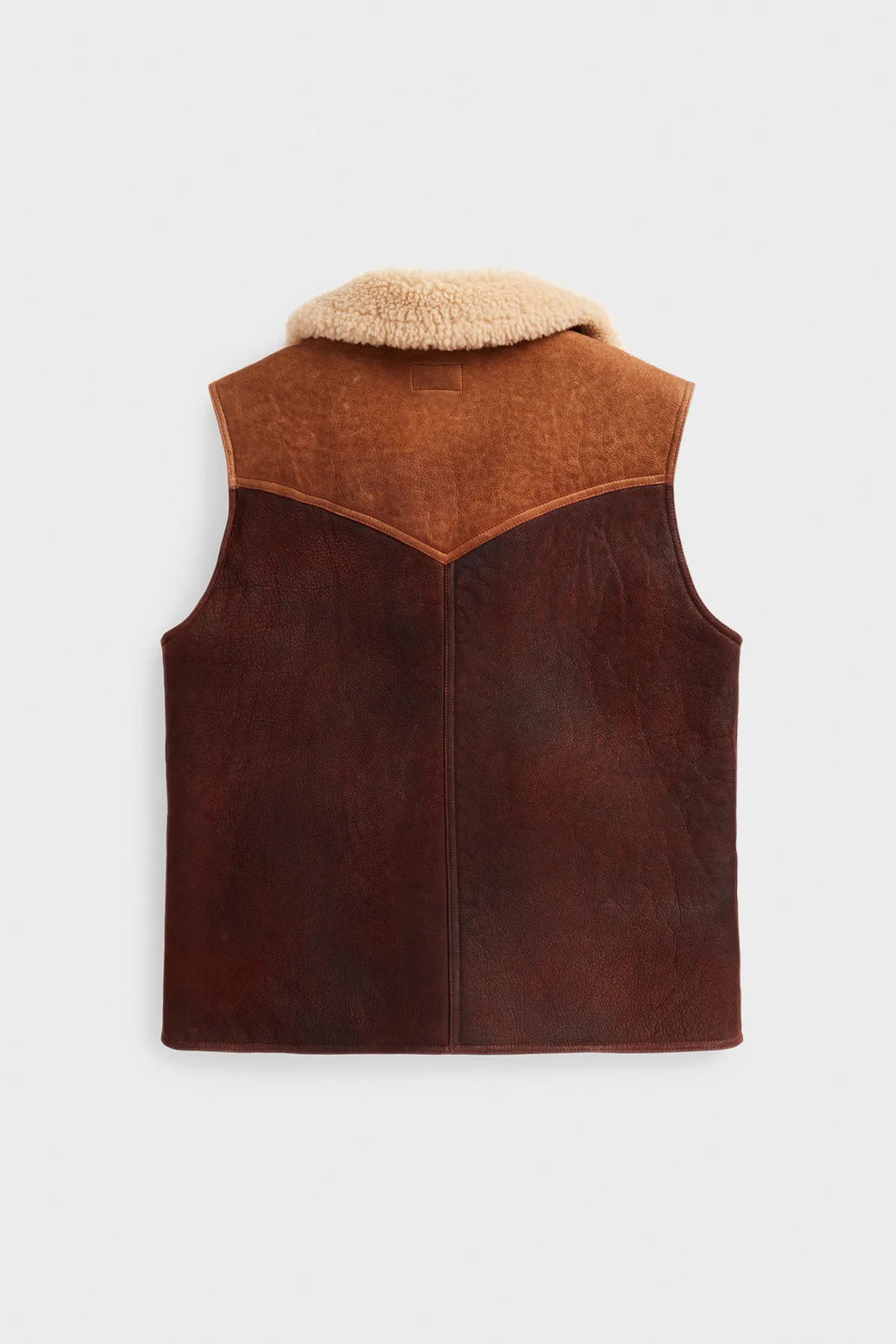 Leather Vest - Brown