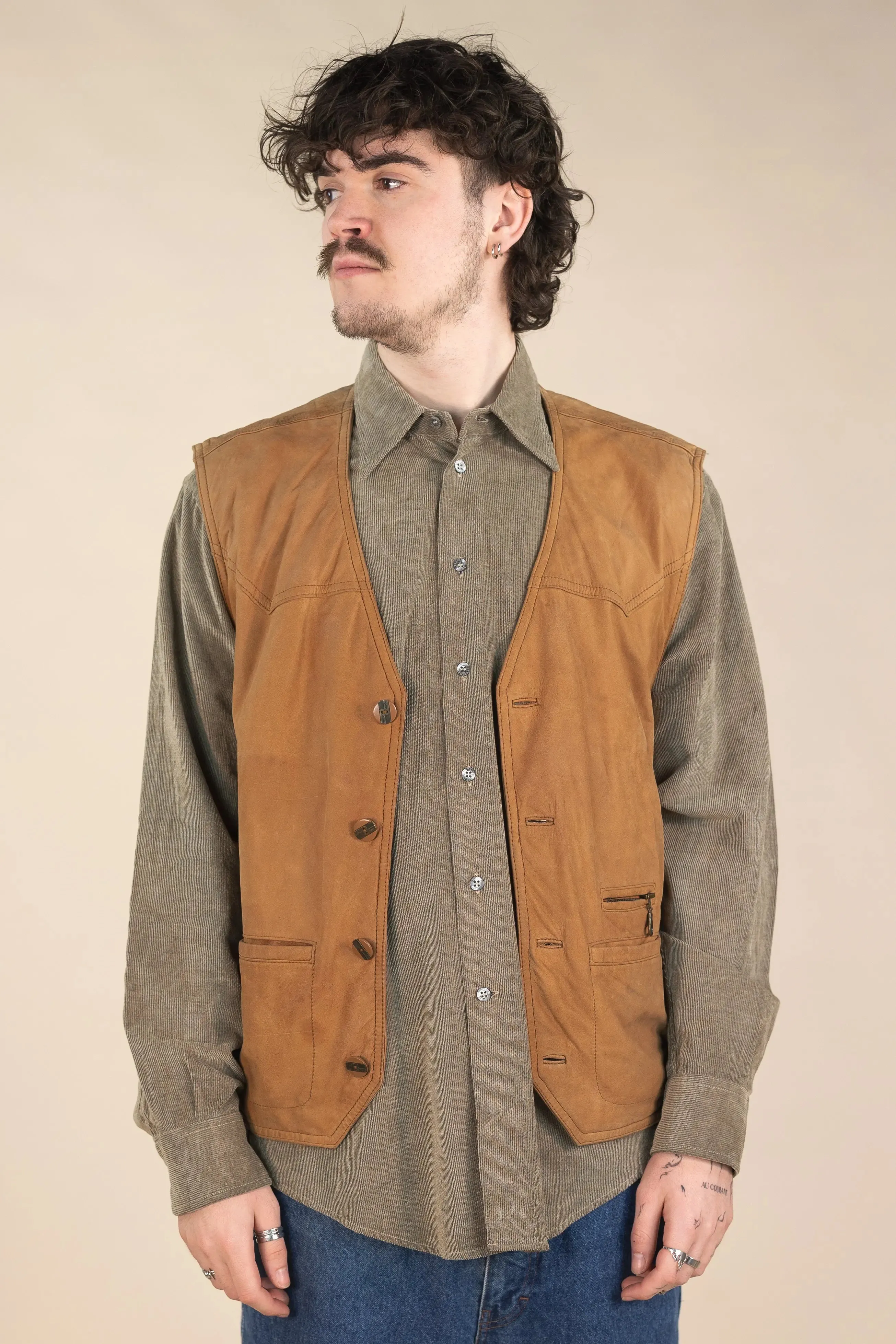 Leather Waistcoat | ThriftTale