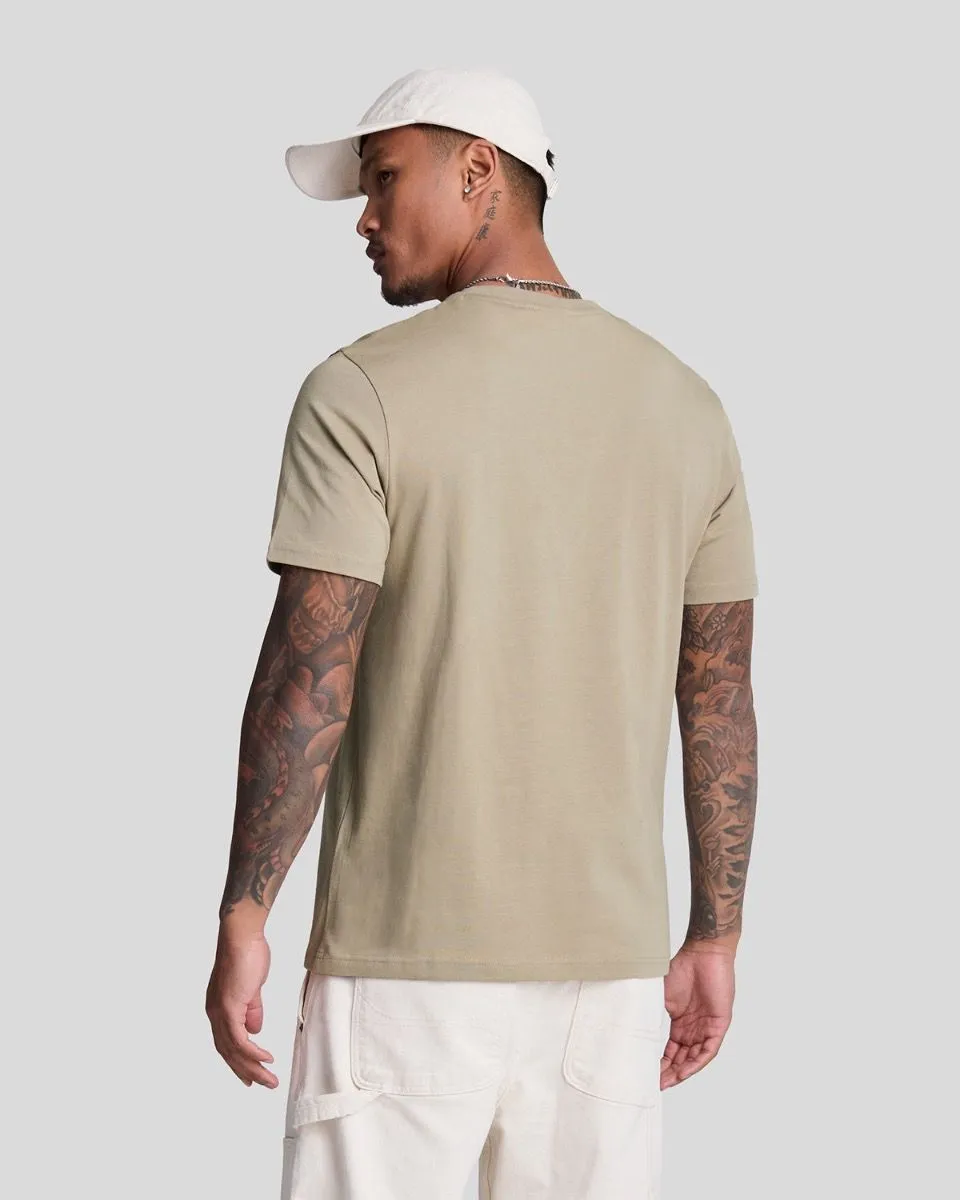 Lyle & Scott Plain Crew Neck T-Shirt Sage Uniform