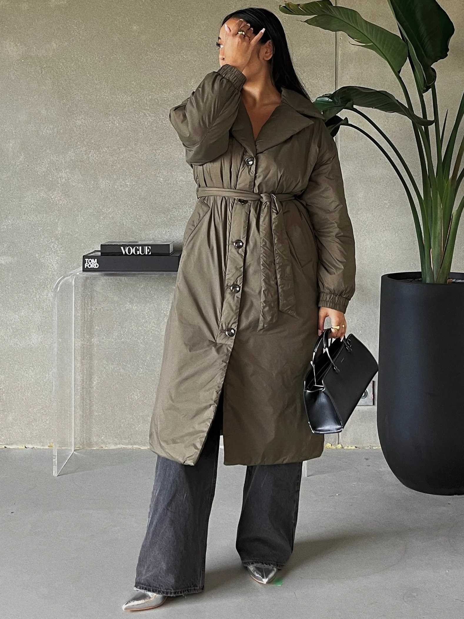 Maddie Puffer Trench Coat