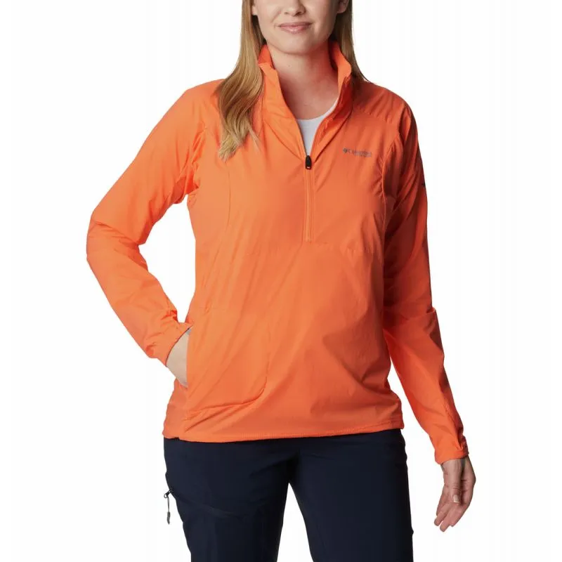 Manga larga Columbia Titan Pass™ Lightweight 1/2 Zip (naranja) Mujer