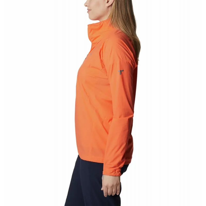 Manga larga Columbia Titan Pass™ Lightweight 1/2 Zip (naranja) Mujer