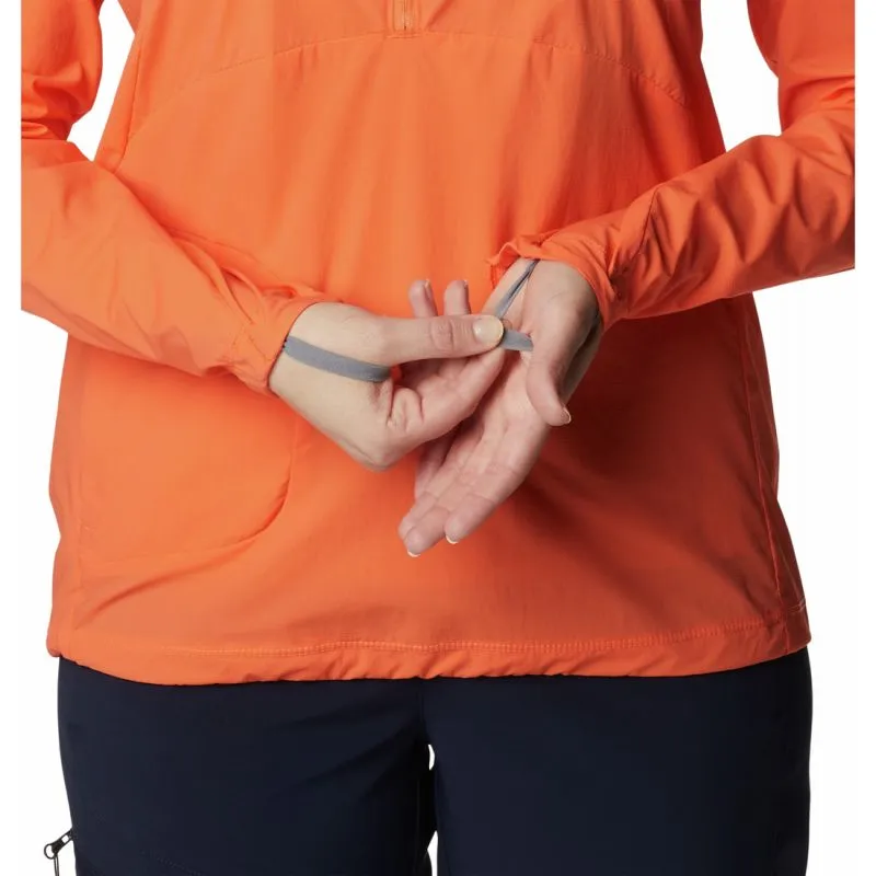 Manga larga Columbia Titan Pass™ Lightweight 1/2 Zip (naranja) Mujer