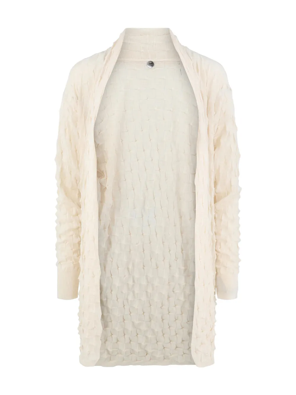 Margaret O'Leary 3D OPEN COAT Cardigan in Ivory 