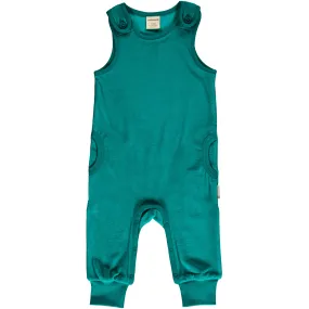 Maxomorra Lagoon Velour Jumpsuit