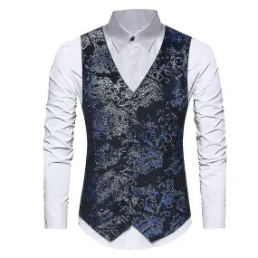 Men Dress Vest Prom Formal Suit Vest Waistcoat