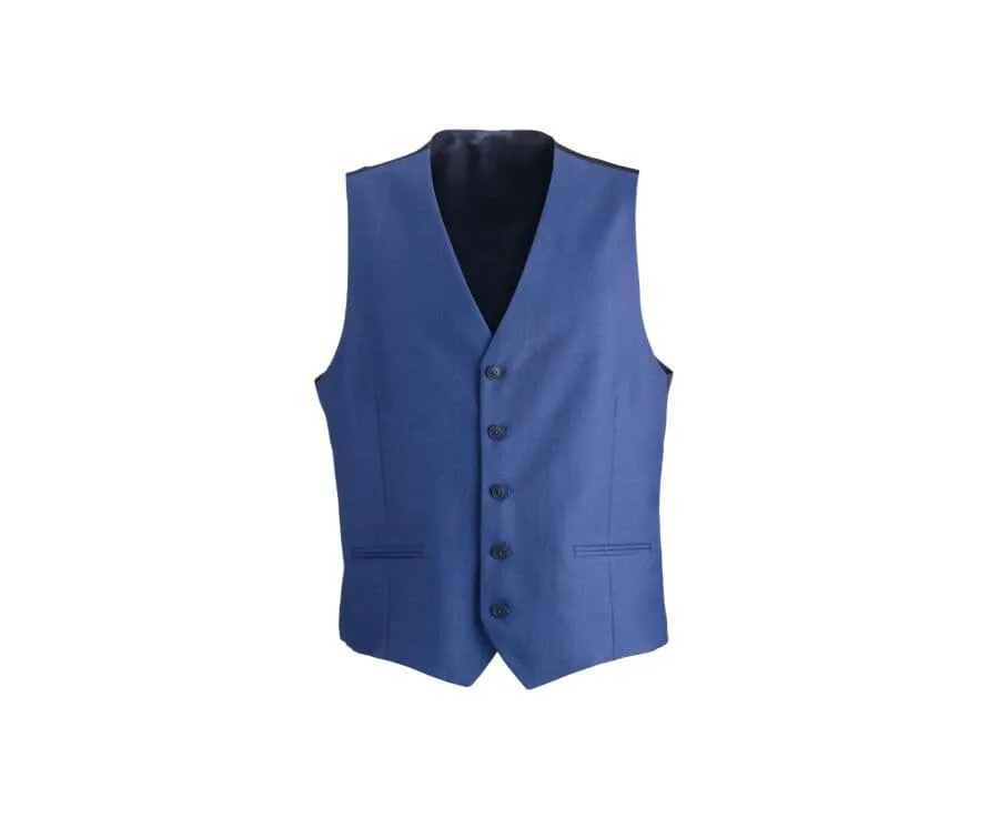 Men's Deep Blue Suit Waistcoat - LAZARE