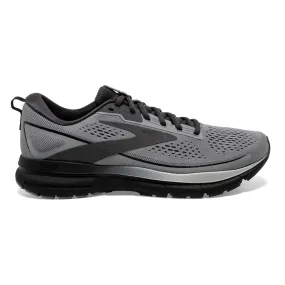 Men's Brooks Trace 3 Running Shoes, Grey/Black/Ebony, Size 9.5 D Medium