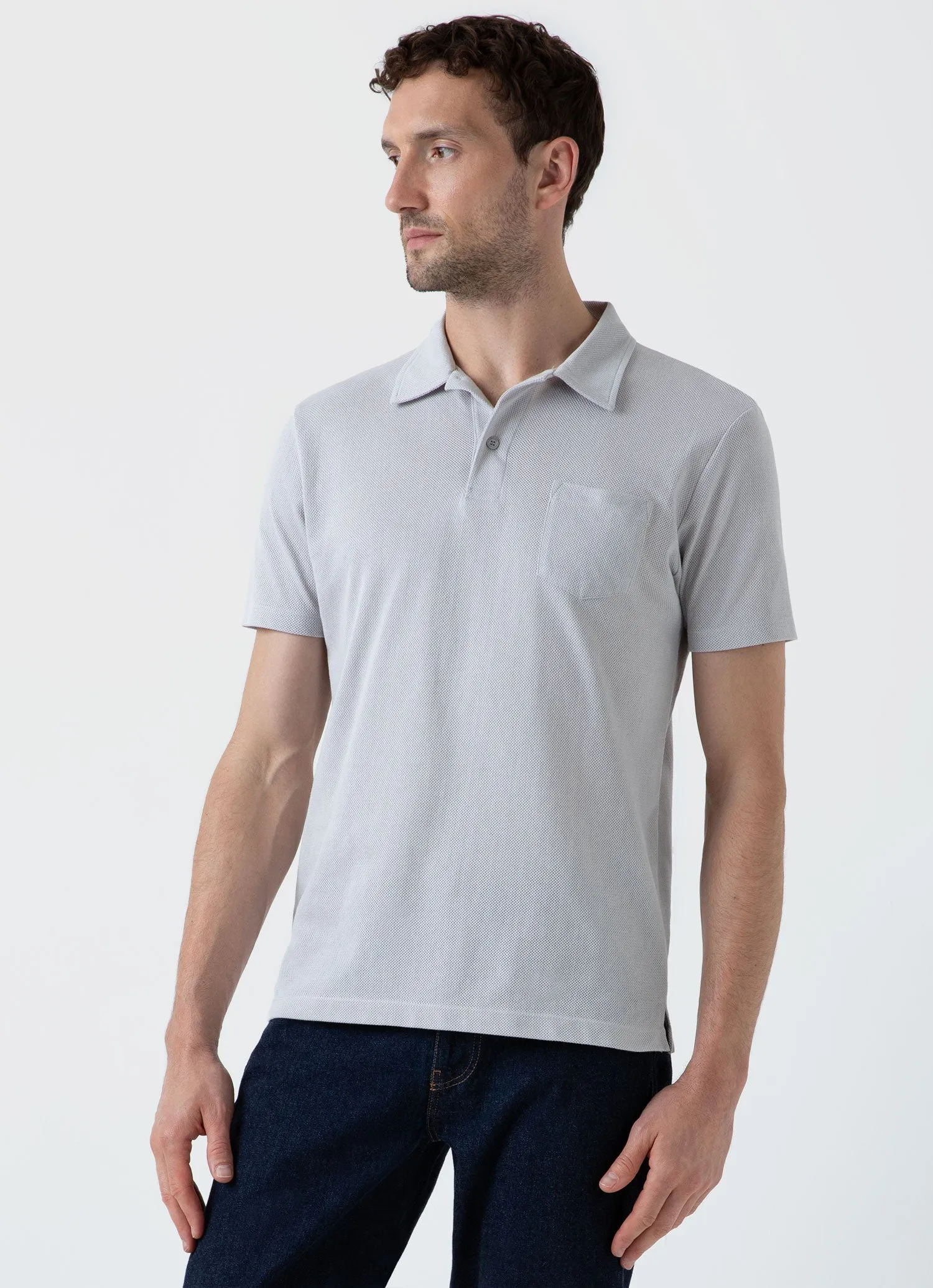 Men's Riviera Polo Shirt in Smoke