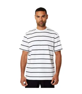 Mens stripe oversized t-shirt white Burton