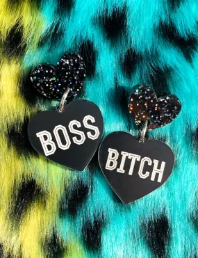 MINI BOSS BITCH EARRINGS