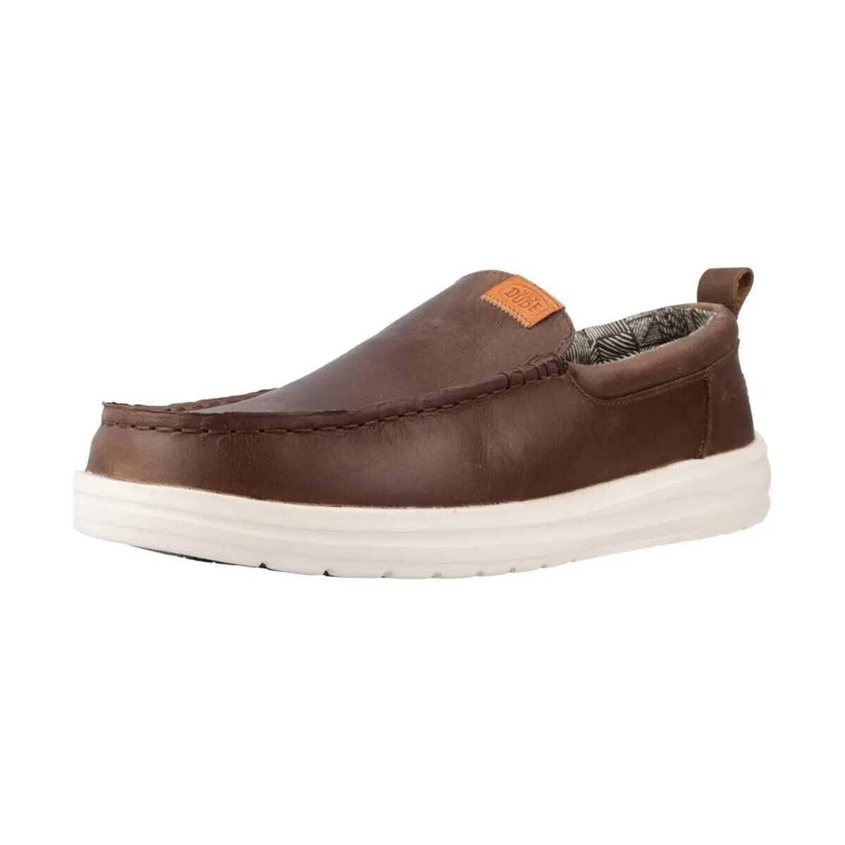 MOCASIN  WALLY GRIP MOC CRAFT LEATHER MARRON