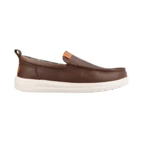 MOCASIN  WALLY GRIP MOC CRAFT LEATHER MARRON