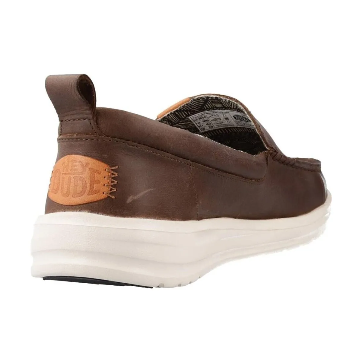 MOCASIN  WALLY GRIP MOC CRAFT LEATHER MARRON