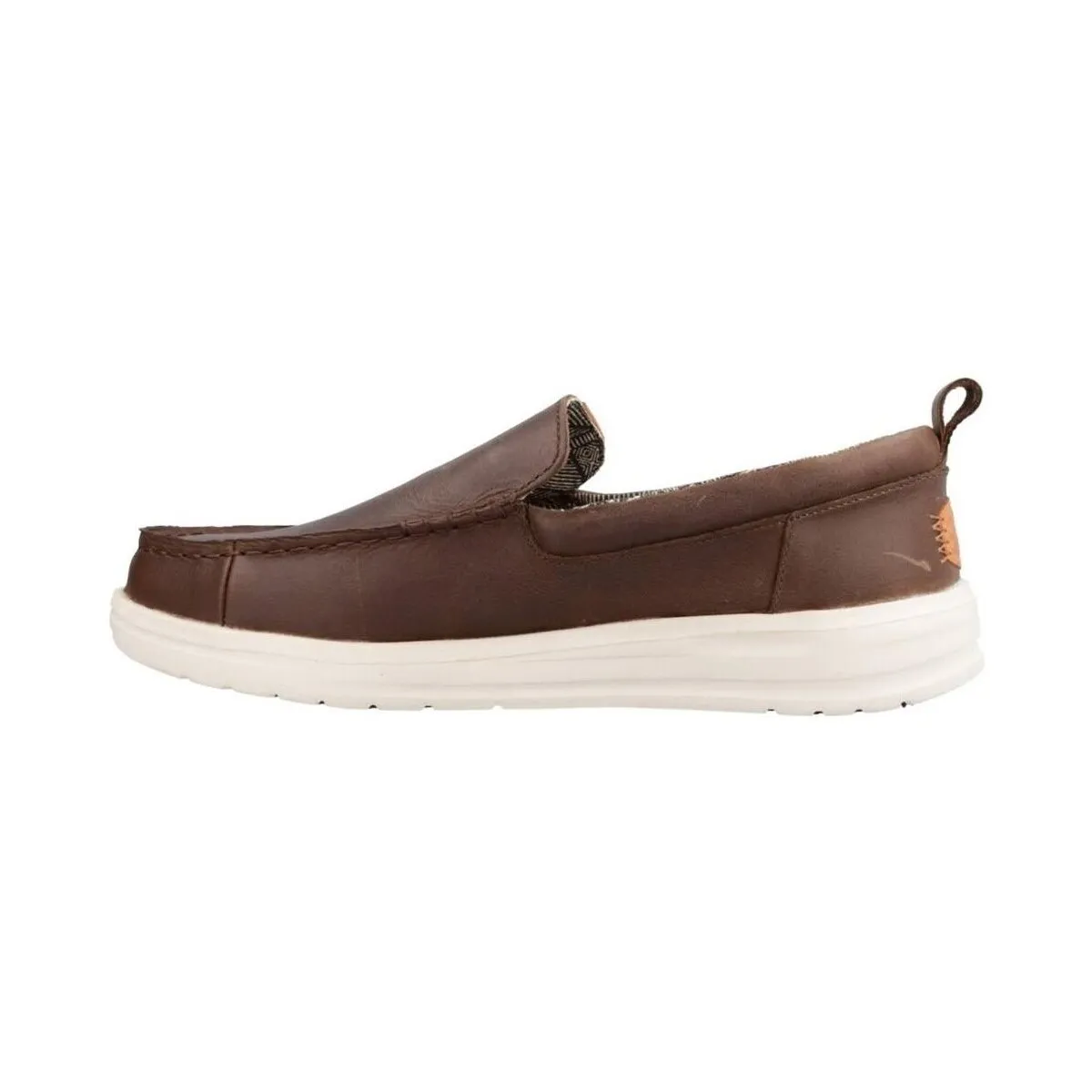 MOCASIN  WALLY GRIP MOC CRAFT LEATHER MARRON