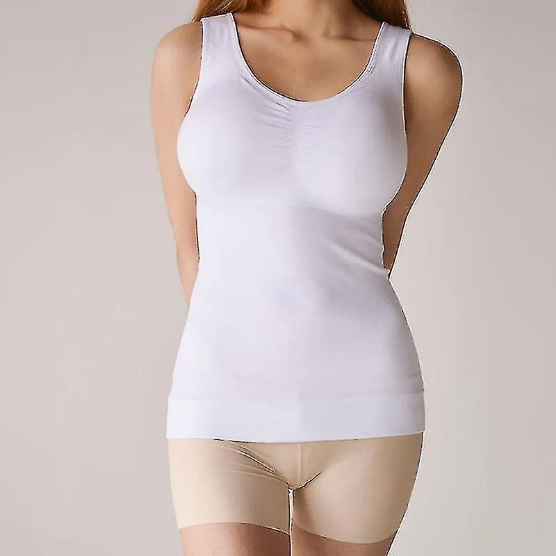 Mujer Shapewear Acolchado Tummy Control Tank Top Slimming Camisole Removable Body Shaping Compression Vest Corset