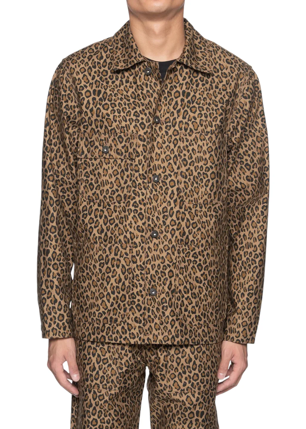 Naked & Famous Denim - Chore Coat - Leopard Print