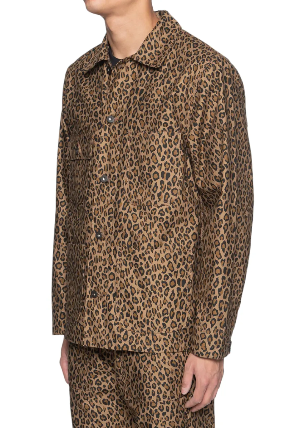 Naked & Famous Denim - Chore Coat - Leopard Print