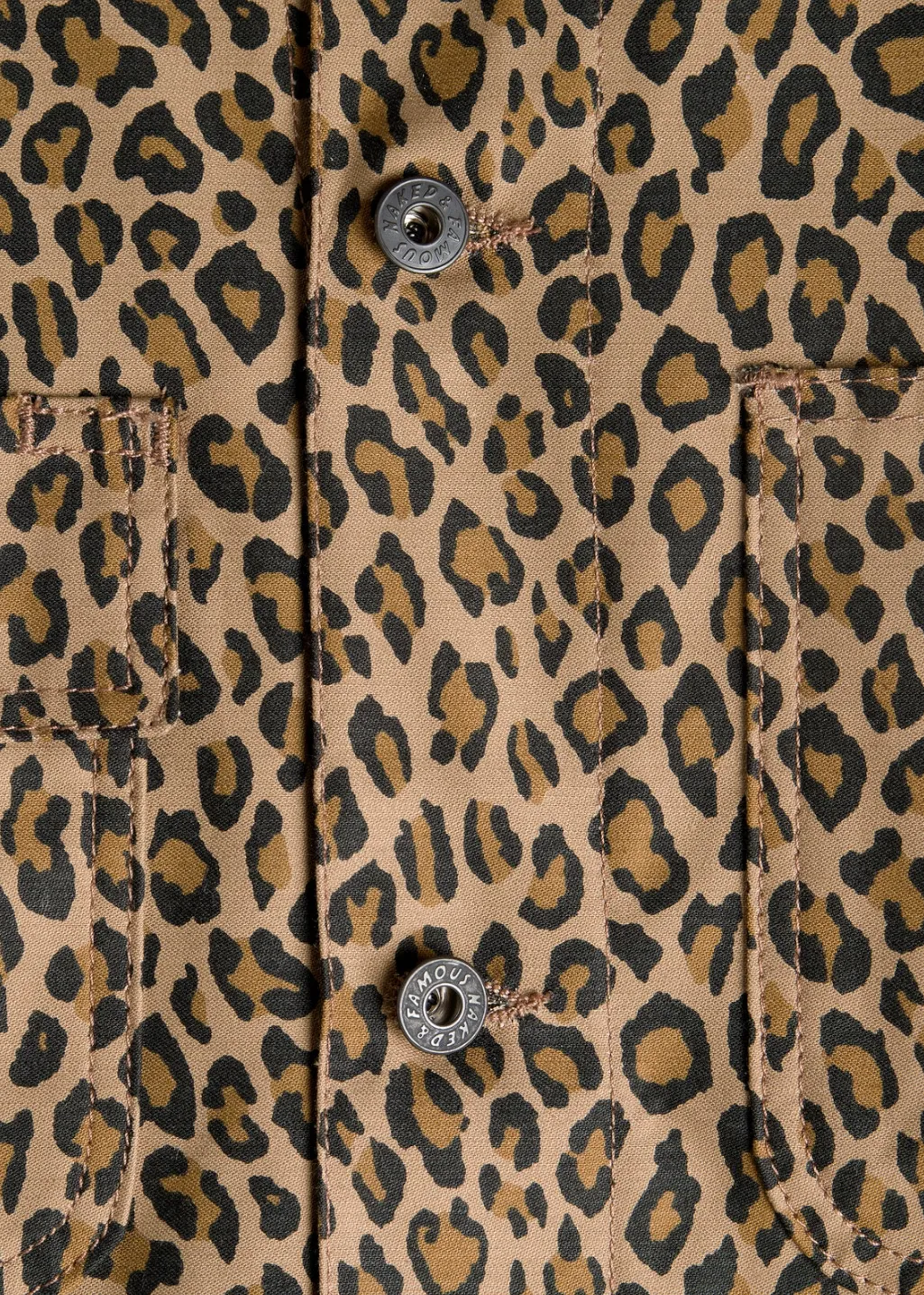 Naked & Famous Denim - Chore Coat - Leopard Print