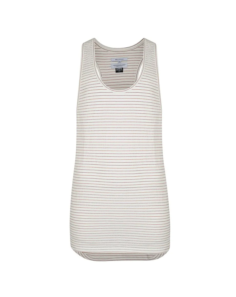 NAMBO MENS VEST | WHITE STRIPED