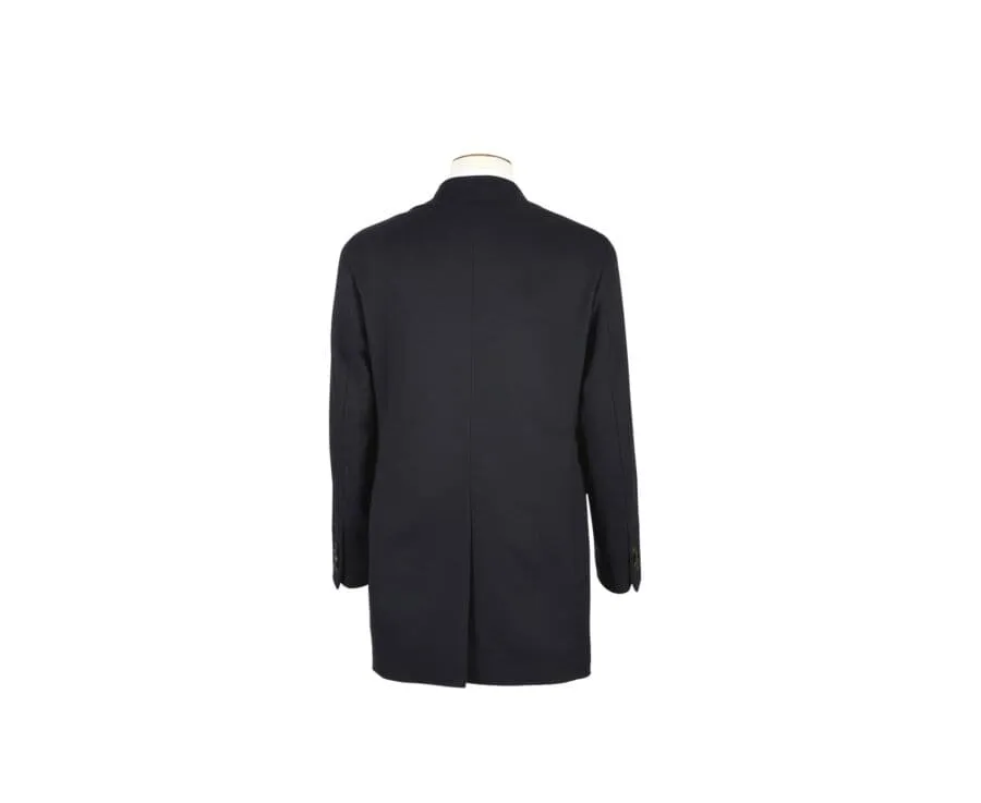 Navy Men's winter wool/cashmere coat - HONORÉ II