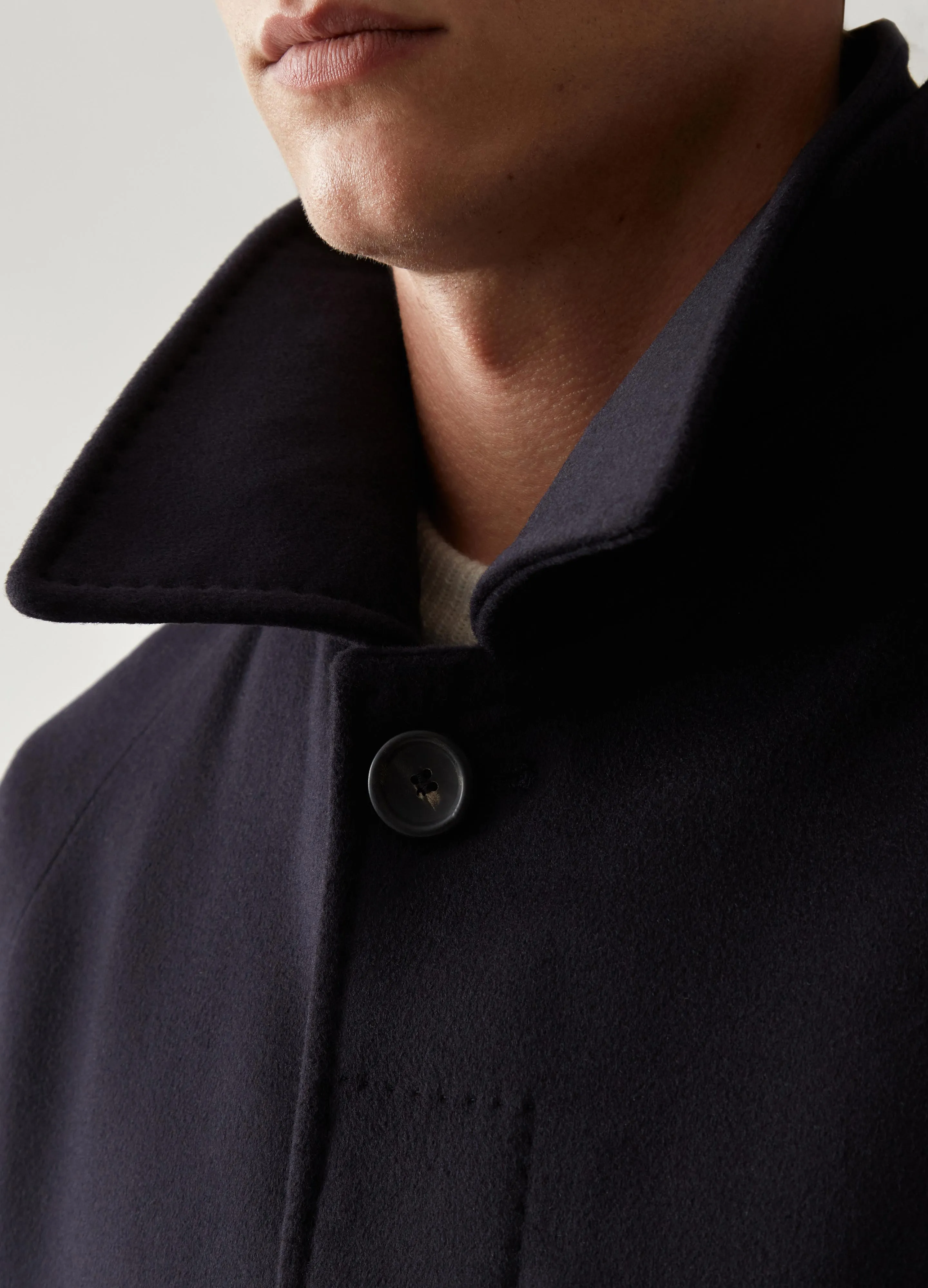 Nelson Raglan Coat - Navy