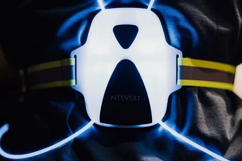 NiteVest Reflective Vest with Rechargeable LED and Chest Light