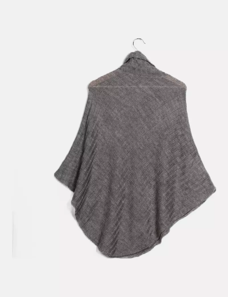 NoName Poncho punto gris