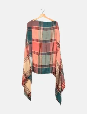 NoName Poncho rosa estampado